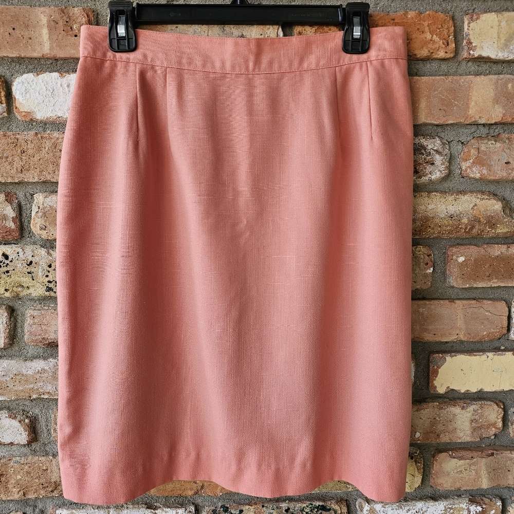 Vintage Peach Pencil Skirt